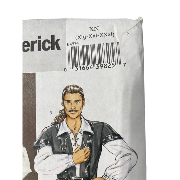 Butterick B4574 Costume Sewing Pattern Musketeer Pirate Robin Hood XL-XXXL NEW - Picture 2 of 6